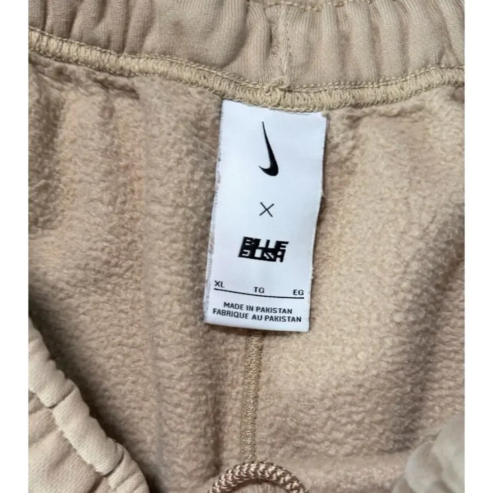 Nike x Billie Eilish Fleece Sweatpants Beige XL Joggers Swoosh Unisex